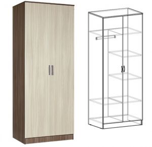 Шкаф  2-х створчатый комбинированный Светлана Шимо ― Мебель - 31