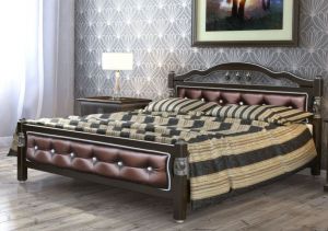 Кровать Карина 11 Орех темный Бриллиант мебель белгород