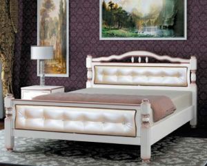 Кровать Карина 11 Дуб молочный Светлая мебель белгород