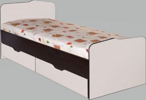 Кровать №23 - 0,8 с Ящиками (с основанием) Статус Бодега СМ Мебель Белгород