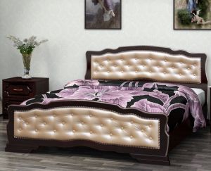 Кровать Карина 10 Орех темный Светлая мебель белгород